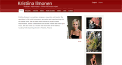 Desktop Screenshot of kristiinailmonen.com