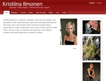 Tablet Screenshot of kristiinailmonen.com